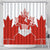 Canada Flag Shower Curtain National Map & Symbolic Design