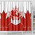 Canada Flag Shower Curtain National Map & Symbolic Design