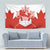 Canada Flag Tapestry National Map & Symbolic Design