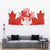 Canada Flag Tapestry National Map & Symbolic Design