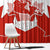 Canada Flag Window Curtain National Map & Symbolic Design