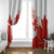 Canada Flag Window Curtain National Map & Symbolic Design