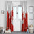 Canada Flag Window Curtain National Map & Symbolic Design