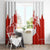 Canada Flag Window Curtain National Map & Symbolic Design