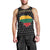 Lithuania Map Combined with National Coat of Arms Men Tank Top Patriotic Design