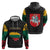 Lithuania Map Combined with National Coat of Arms Zip Hoodie Patriotic Design