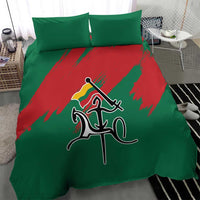 Lithuania Emblem Bedding Set National Symbol with Traditional Patterns