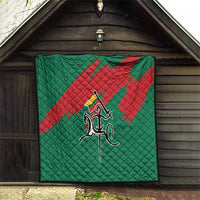 Lithuania Emblem Quilt National Symbol with Traditional Patterns