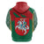 Lithuania Emblem Zip Hoodie National Symbol with Traditional Patterns