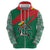 Lithuania Emblem Zip Hoodie National Symbol with Traditional Patterns