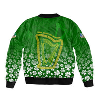 Ancient Order Of Hibernians Bomber Jacket Irish Celtic Knotwork - Shamrock Harp