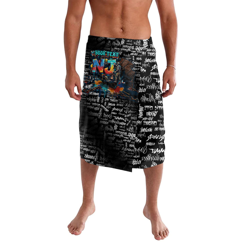 Personalized New Jersey Liberty Bell Graffiti Lavalava Urban Street Art - Hand Drawn City Tagging