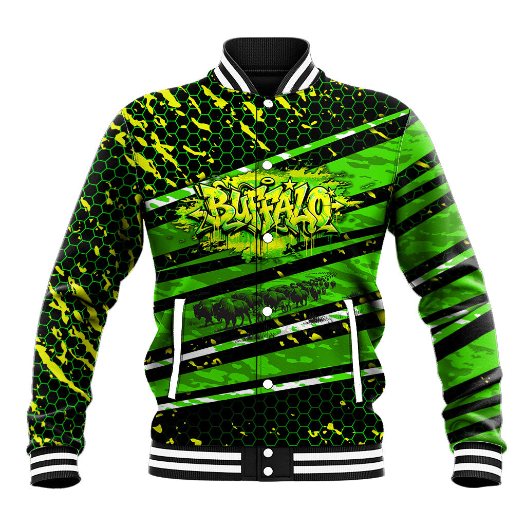 Buffalo Soldiers 10th Cavalry Regiment Baseball Jacket Graffiti Urban Streetwear Style Graphic Art