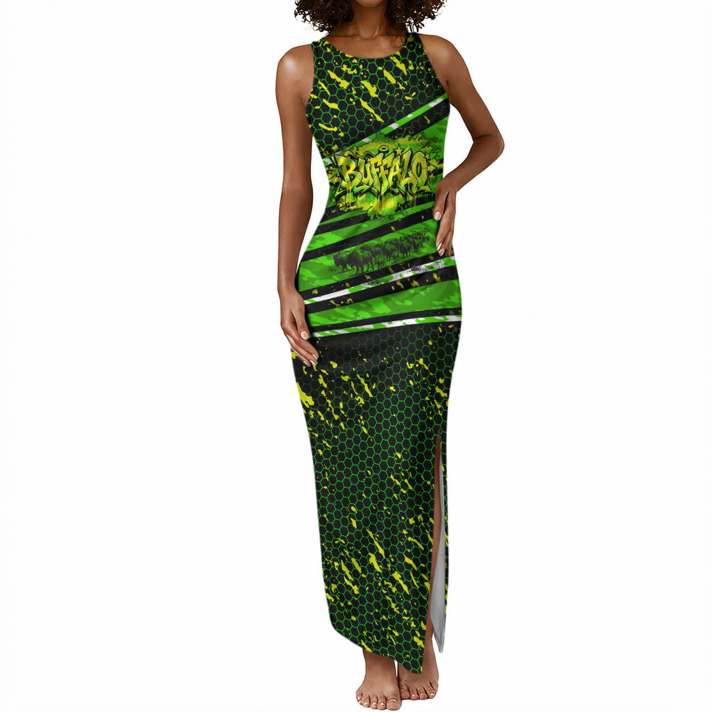 Buffalo Soldiers 10th Cavalry Regiment Tank Maxi Dress Graffiti Urban Streetwear Style Graphic Art