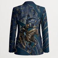 Buffalo Soldiers 10th Cavalry Regiment Ride Or Die Blazer Patriotic Military Heritage Distressed City Skyline Graphic Art