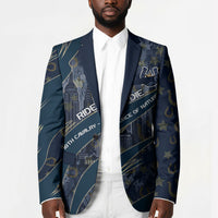Buffalo Soldiers 10th Cavalry Regiment Ride Or Die Blazer Patriotic Military Heritage Distressed City Skyline Graphic Art