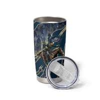 Buffalo Soldiers 10th Cavalry Regiment Ride Or Die Tumbler Cup Patriotic Military Heritage Distressed City Skyline Graphic Art