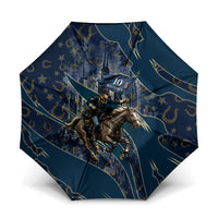 Buffalo Soldiers 10th Cavalry Regiment Ride Or Die Umbrella Patriotic Military Heritage Distressed City Skyline Graphic Art