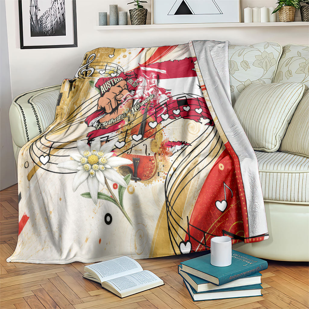 Austria National Day Flag Eagle Edelweiss Blanket Vintage Austrian Heritage Flag Coat Of Arms Patriot