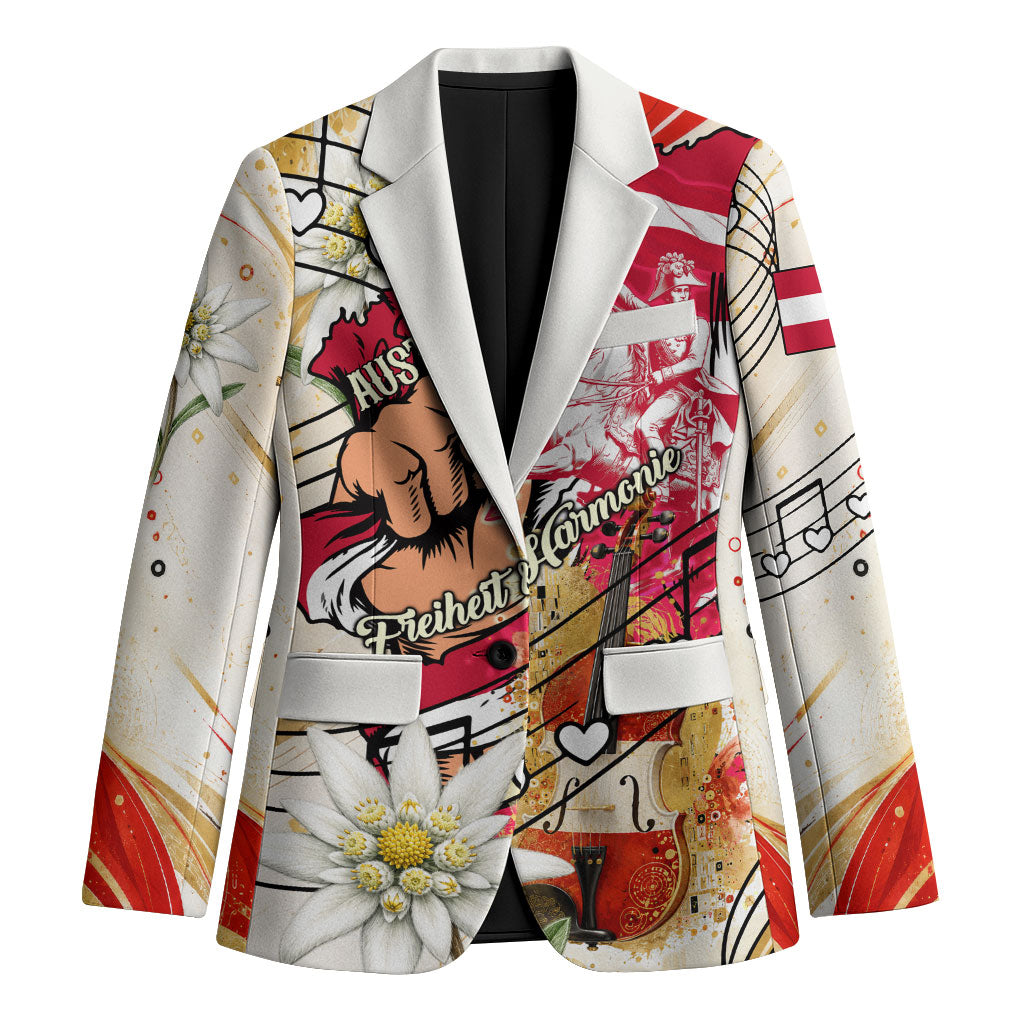 Austria National Day Flag Eagle Edelweiss Blazer Vintage Austrian Heritage Flag Coat Of Arms Patriot
