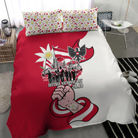 Austria National Day Flag Bedding Set Austrian Heritage Eagle Edelweiss Patriotic Landmarks