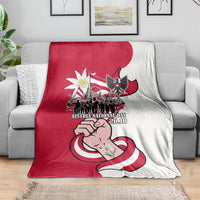 Austria National Day Flag Blanket Austrian Heritage Eagle Edelweiss Patriotic Landmarks