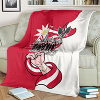Austria National Day Flag Blanket Austrian Heritage Eagle Edelweiss Patriotic Landmarks