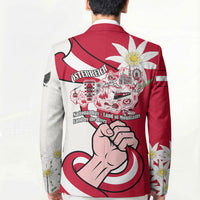Austria National Day Flag Blazer Austrian Heritage Eagle Edelweiss Patriotic Landmarks