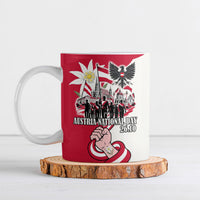 Austria National Day Flag Ceramic Mug Austrian Heritage Eagle Edelweiss Patriotic Landmarks