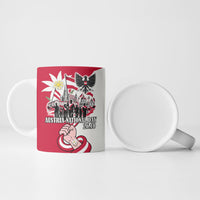 Austria National Day Flag Ceramic Mug Austrian Heritage Eagle Edelweiss Patriotic Landmarks
