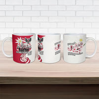 Austria National Day Flag Ceramic Mug Austrian Heritage Eagle Edelweiss Patriotic Landmarks