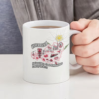 Austria National Day Flag Ceramic Mug Austrian Heritage Eagle Edelweiss Patriotic Landmarks
