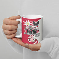 Austria National Day Flag Ceramic Mug Austrian Heritage Eagle Edelweiss Patriotic Landmarks