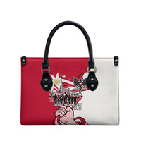 Austria National Day Flag Leather Bag Austrian Heritage Eagle Edelweiss Patriotic Landmarks
