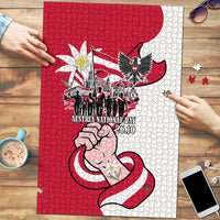 Austria National Day Flag Puzzle Austrian Heritage Eagle Edelweiss Patriotic Landmarks