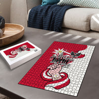 Austria National Day Flag Puzzle Austrian Heritage Eagle Edelweiss Patriotic Landmarks