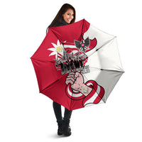 Austria National Day Flag Umbrella Austrian Heritage Eagle Edelweiss Patriotic Landmarks