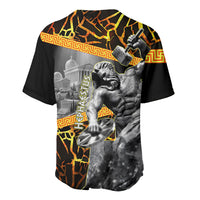 Hephaestus Greek God Baseball Jersey Ancient Greek Mythology Forge Fire Classical Sculpture Art