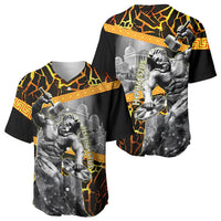 Hephaestus Greek God Baseball Jersey Ancient Greek Mythology Forge Fire Classical Sculpture Art