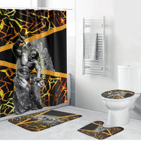 Hephaestus Greek God Bathroom Set Ancient Greek Mythology Forge Fire Classical Sculpture Art