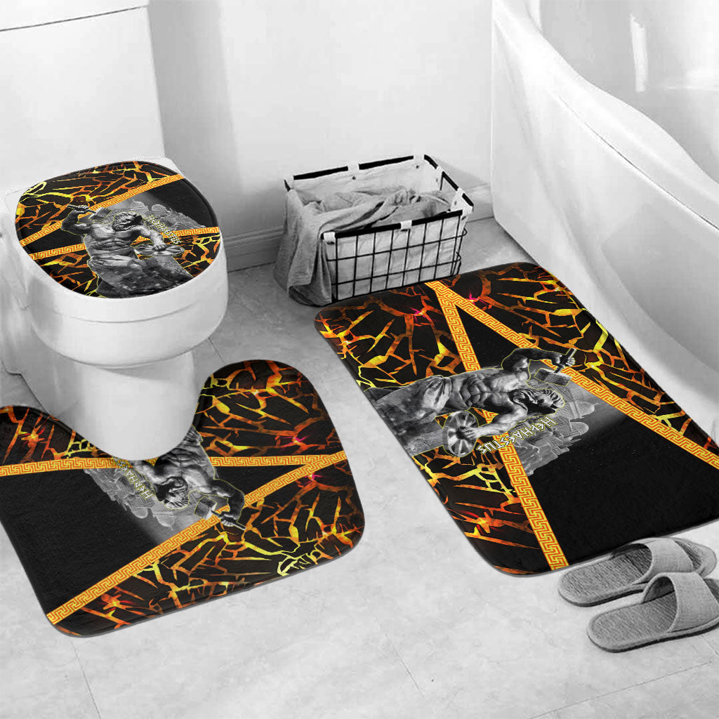 Hephaestus Greek God Bathroom Set Ancient Greek Mythology Forge Fire Classical Sculpture Art