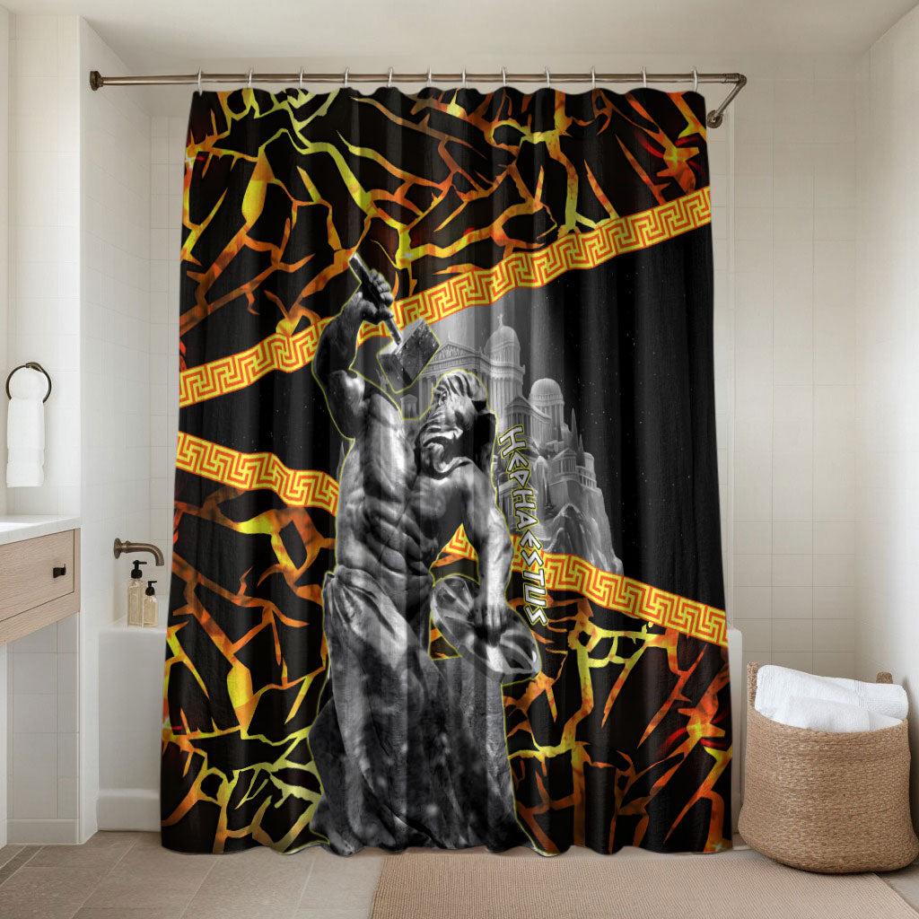 Hephaestus Greek God Bathroom Set Ancient Greek Mythology Forge Fire Classical Sculpture Art