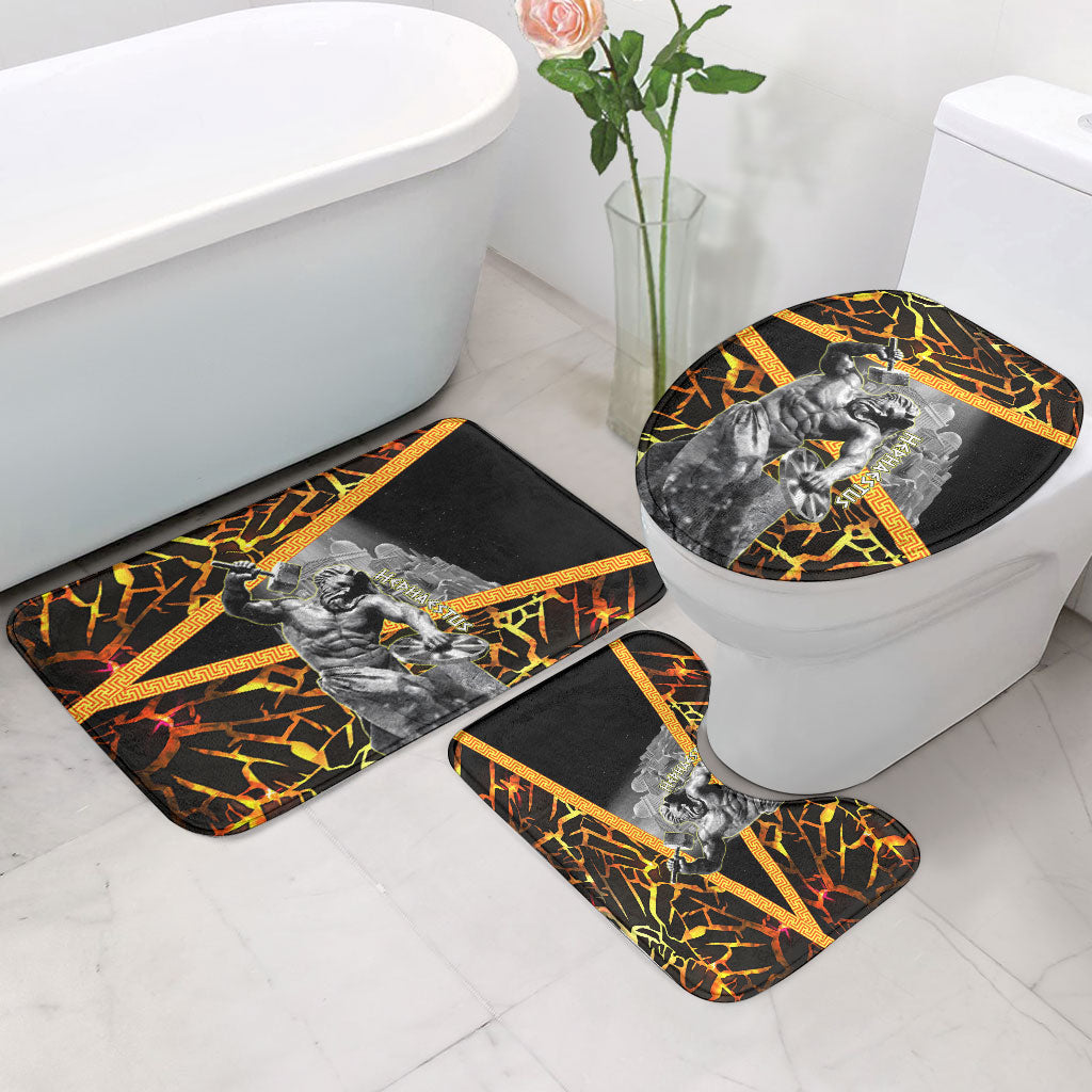 Hephaestus Greek God Bathroom Set Ancient Greek Mythology Forge Fire Classical Sculpture Art
