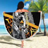 Hephaestus Greek God Beach Blanket Ancient Greek Mythology Forge Fire Classical Sculpture Art