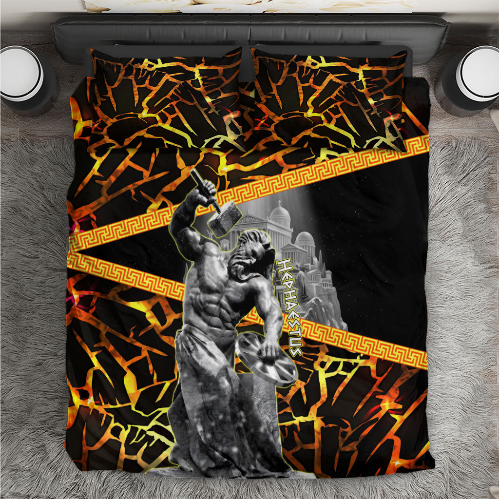 Hephaestus Greek God Bedding Set Ancient Greek Mythology Forge Fire Classical Sculpture Art