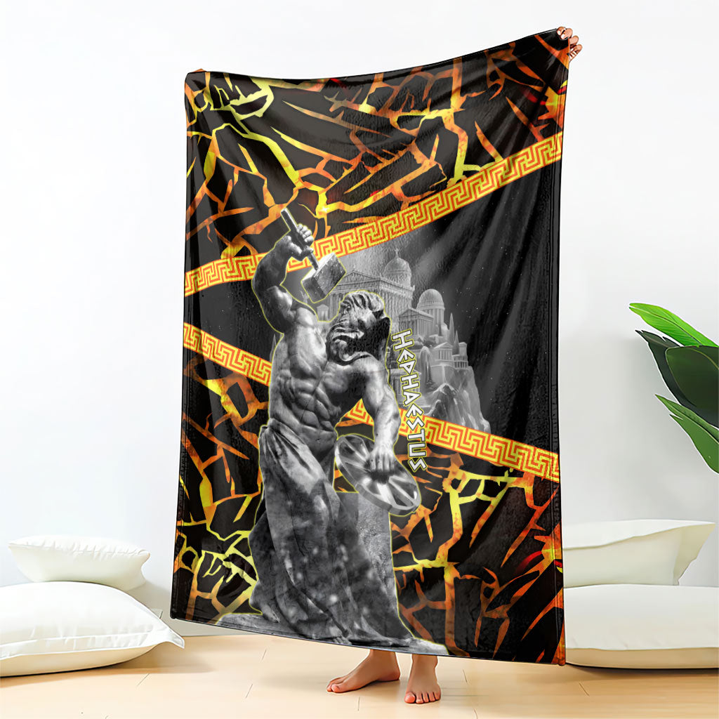 Hephaestus Greek God Blanket Ancient Greek Mythology Forge Fire Classical Sculpture Art