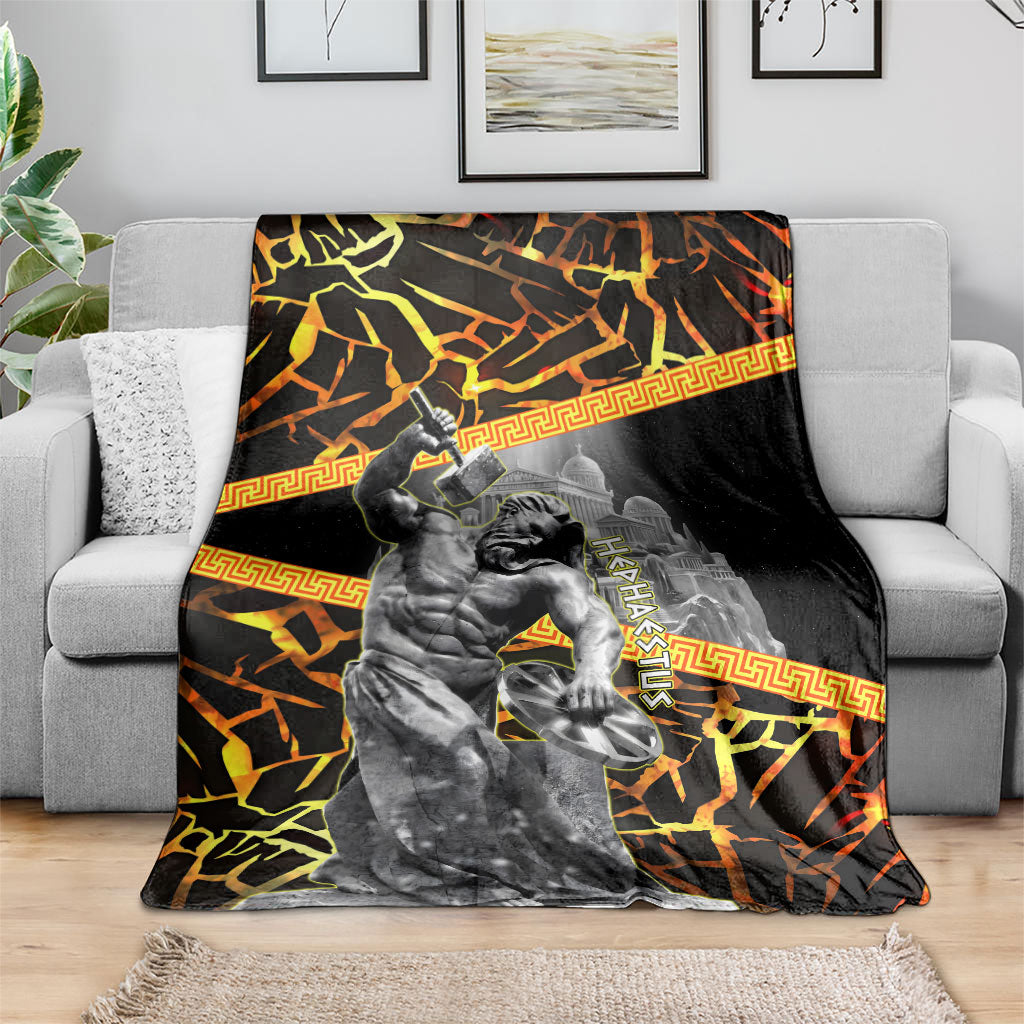 Hephaestus Greek God Blanket Ancient Greek Mythology Forge Fire Classical Sculpture Art
