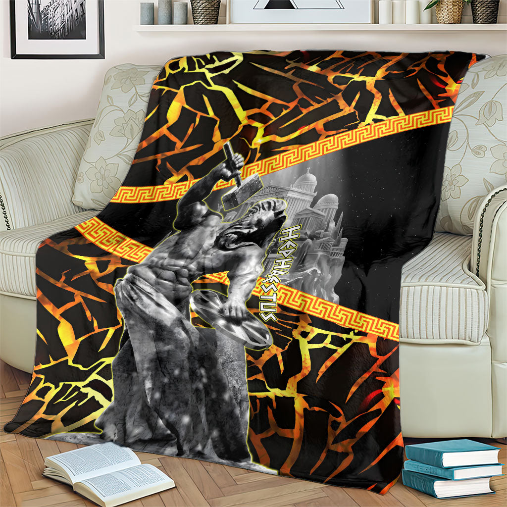 Hephaestus Greek God Blanket Ancient Greek Mythology Forge Fire Classical Sculpture Art