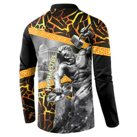 Hephaestus Greek God Button Sweatshirt Ancient Greek Mythology Forge Fire Classical Sculpture Art