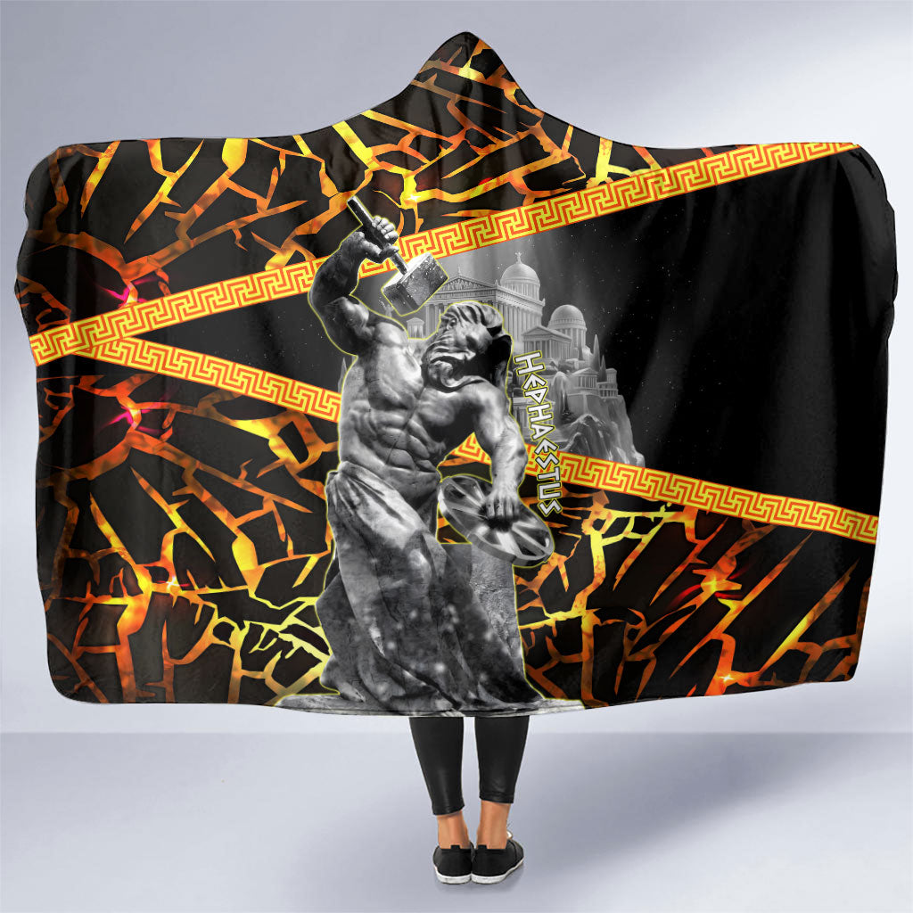 Hephaestus Greek God Hooded Blanket Ancient Greek Mythology Forge Fire Classical Sculpture Art